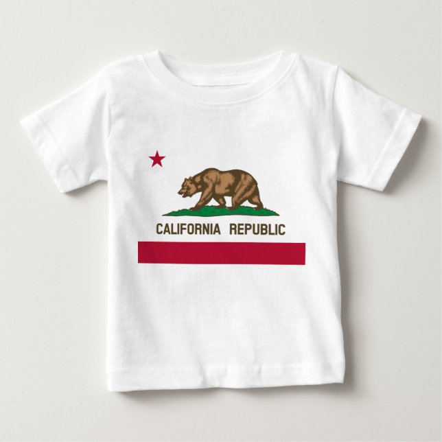 California Flag Baby T-shirt (Vorderseite)