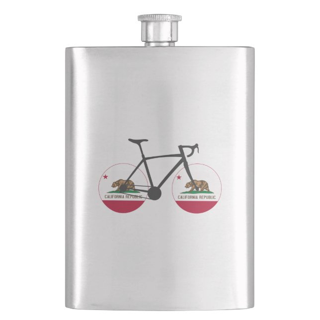 California Flag Cycling Flachmann (Vorderseite)
