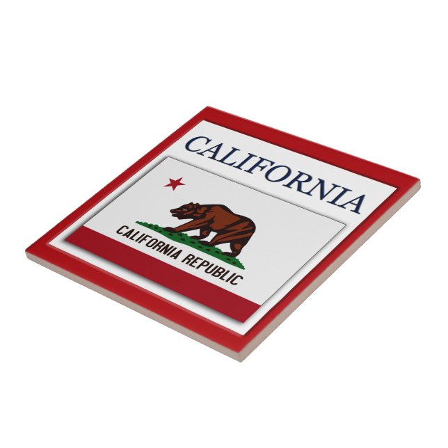 California Flag Design Tile Fliese (Seite)