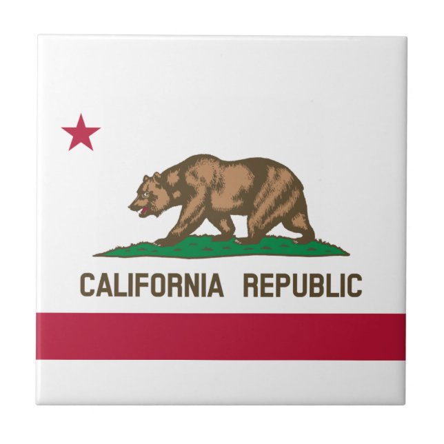 California Flag Fliese (Vorderseite)
