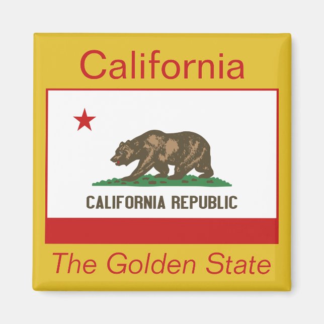 California Flag Magnet (Vorne)