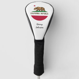 California Flag, Mit Monogramm Golf Clubs Covers,  Golf Headcover
