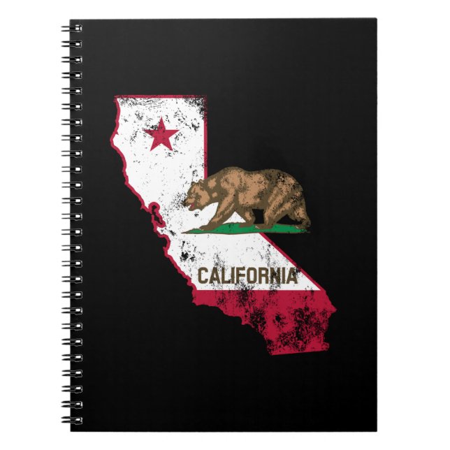 California Flag Patriotic Notizblock (Vorderseite)