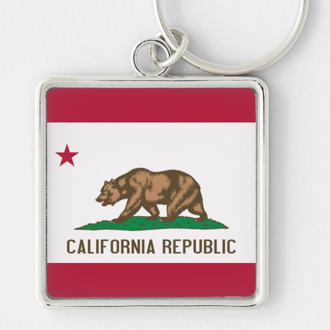 California Flag Schlüsselanhänger (Vorne)
