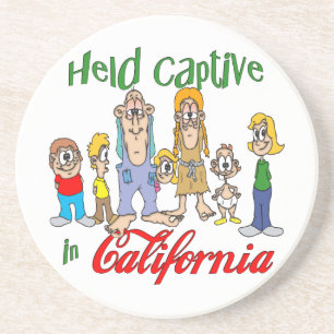 California Funny Trailer Park Sandstone Untersetze Getränkeuntersetzer