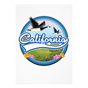 California Gänse Urlaubslogo Fotodruck