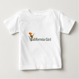 California Girl Poppies 2 Säuglinge LS T - Shirt