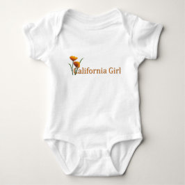 California Girl Poppies Säugling Baby Strampler