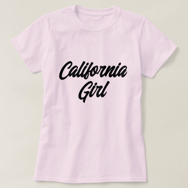California girl rose typographie t-shirt pour femm (Design devant)