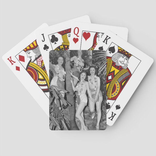 California Girls, 1930er Spielkarten (Rückseite)