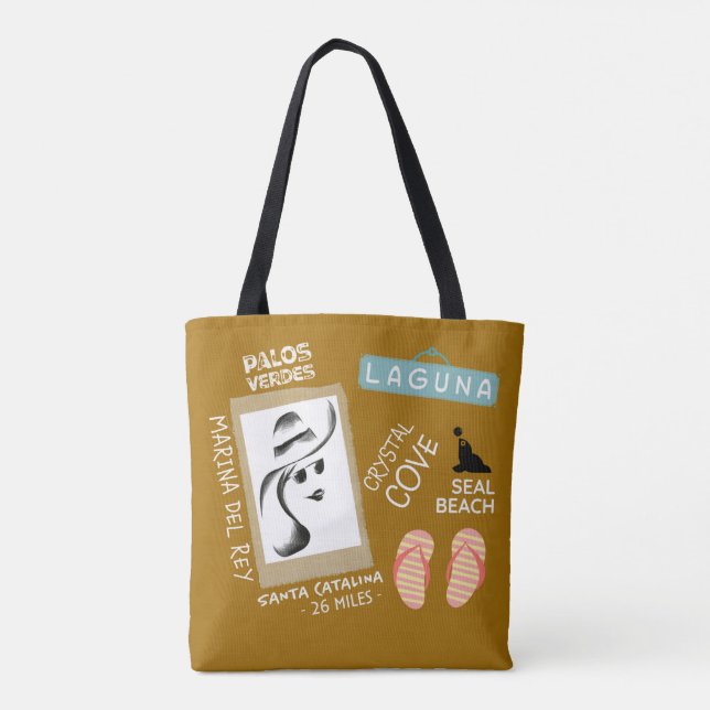 California Girls Beach Tote Bag Tasche (Rückseite)
