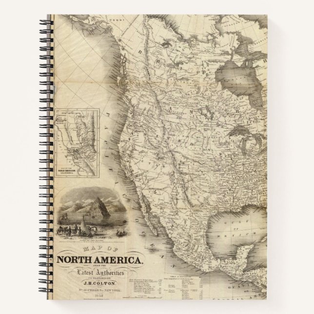 California Gold Rush Notizbuch (Vorderseite)