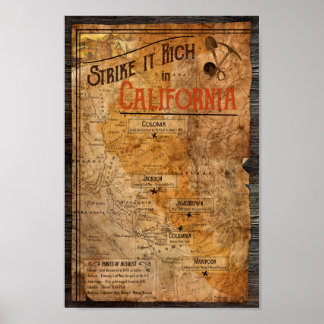 California Gold Rush Poster
