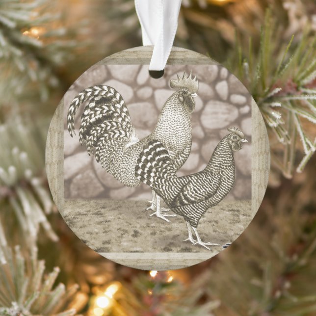California Graue Hühner Ornament (Baum)