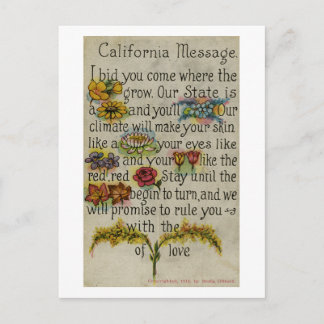 California Greeting Postcard (1914) Postkarte