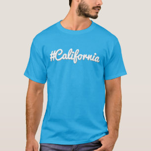 California Hashtag USA Bundesstaat Westküstenstil T-Shirt
