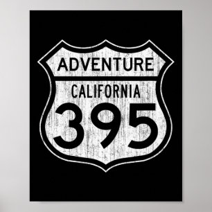 California Highway &#; 5 - Wandern Angeln Klettern Poster