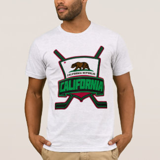 California Hockey-Logo mit Name und Nummer T-Shirt