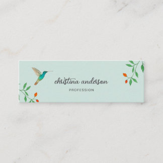 California Hummingbird Business Card Mini Visitenkarte