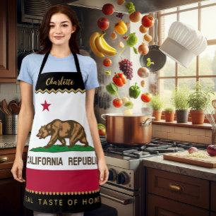 California Koch Schürze, USA, kalifornische Flagge Schürze