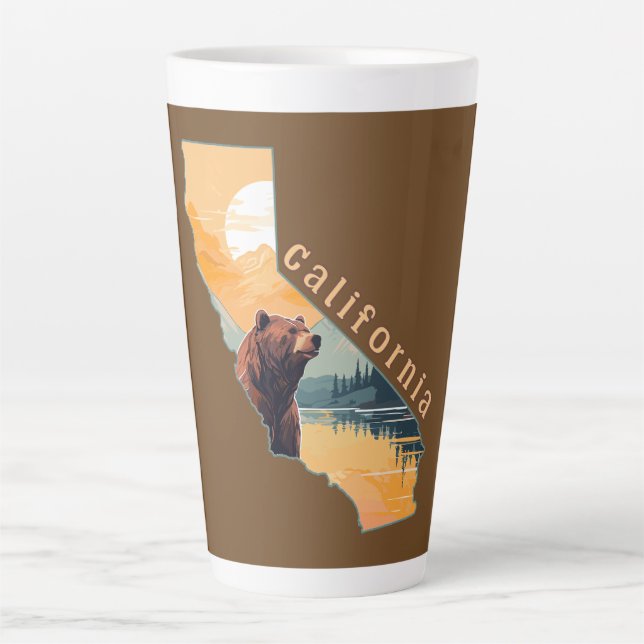 California Kontur Bärengebirge Milchtasse (Vorderseite)