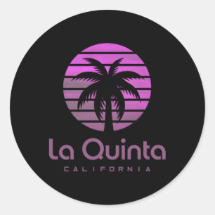 California La Quinta Runder Aufkleber