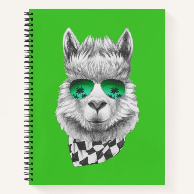 California Lama Notizbuch (Vorderseite)