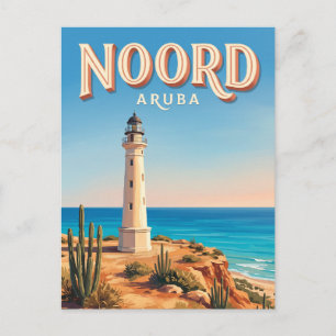 California Leuchtturm Noord Aruba Postkarte