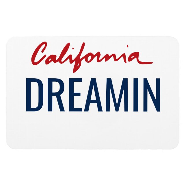 California License Plate flexibel Magnet (Horizontal)