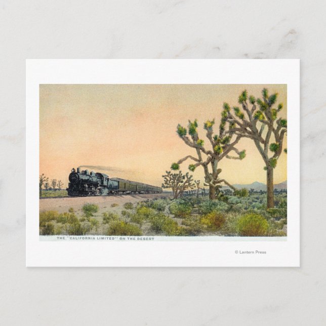 California Limited Train durch Postkarte (Vorderseite)