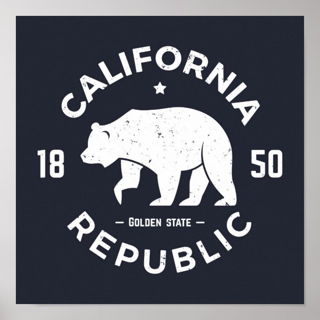 California-Logo | Der goldene Staat Poster (Vorne)