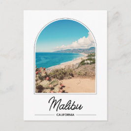 California Malibu Beach Postcard Postkarte