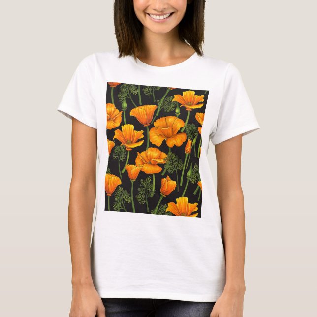 California Mohn T - Shirt (Vorderseite)