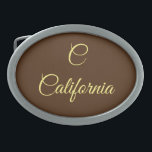 California Monogram Ovale Gürtelschnalle<br><div class="desc">California Dream Monogram Design Wallet</div>