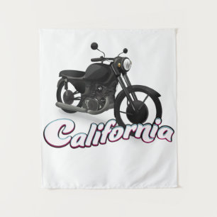 California Motorbike Wandteppich