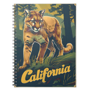 California Mountain Lion Notizblock