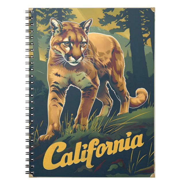 California Mountain Lion Notizblock (Vorderseite)