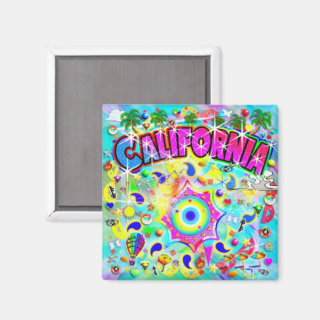 California Mystic Dance  Magnet (Vorderseite/Rückseite)