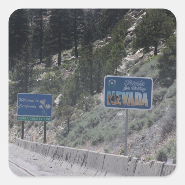 California-Nevada Stateline Stickers (Vorderseite)