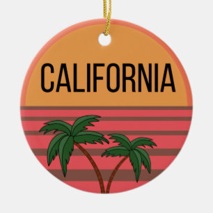 California Niedlich Design Geschenkideen Sunset Pa Keramik Ornament
