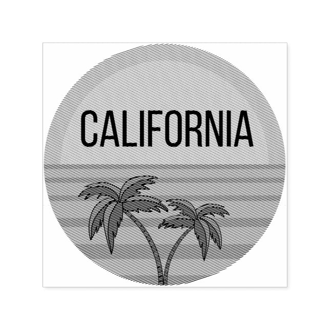 California Niedlich Design Geschenkideen Sunset Pa Permastempel (Design)