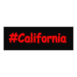 "#California " Niedliches Design. Jetzt kaufen Fotodruck
