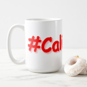 "#California " Niedliches Design. Jetzt kaufen Kaffeetasse