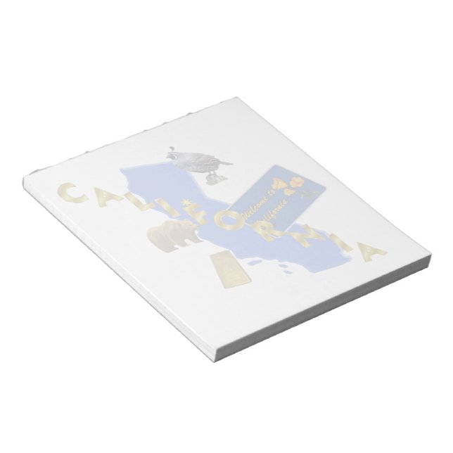 California Notepad (2) sizes Notizblock (angewinkelt)