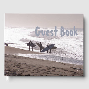 California Ocean Waves Beach Surfer Gästebuch