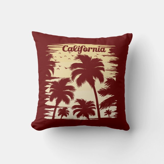 California Palm Tree Kissen (Vorderseite)