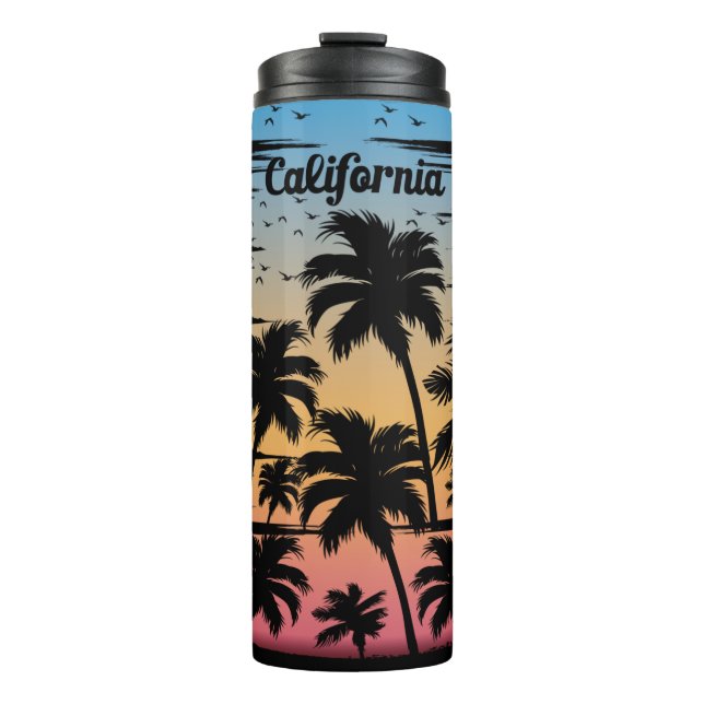 California Palm Tree Thermosbecher (Vorderseite)