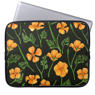 California Pappi, sommerliche Blume, Orange Laptopschutzhülle