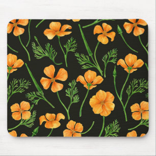 California Pappi, sommerliche Blume, Orange Mousepad
