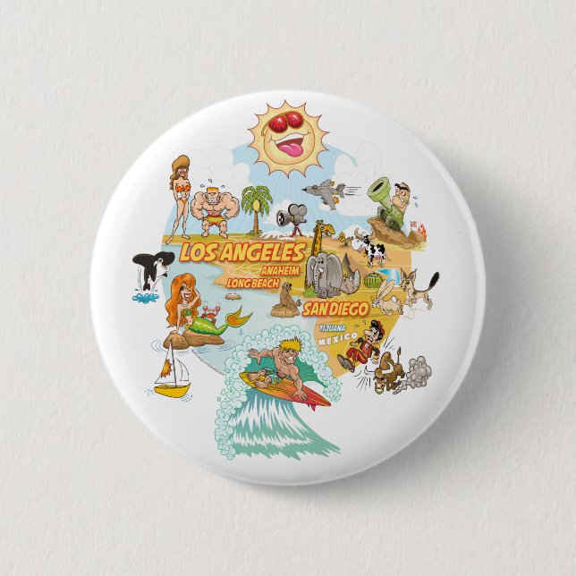 California Paradise Button (Vorderseite)